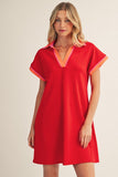 Classic Contrast Polo Dress