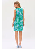 Paisley Fair Isle Sleeveless Tunic Dress - Emerald