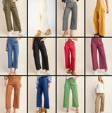 Ankle Skimmer Wide Leg Pants