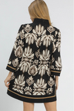 Marabella Velvet Trim Tunic Dress