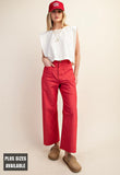 Ankle Skimmer Wide Leg Pants