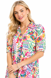 Colorburst Mosaic Patchwork Midi Dress