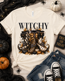 Witchy Boots Rhinestone Graphic Tee