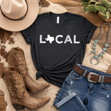 Texas Local Graphic Tee - Heather Charcoal