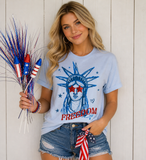 Lady Liberty FREEDOM Sparkle Graphic Tee