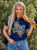 Painted Lone Star Story Graphic Tee