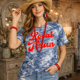 Local Texan  Graphic Tee - Crew Swirl Blue