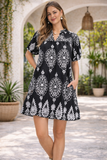Paisley Medallion Pocket Dress