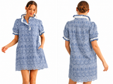 Heirloom Lace Garden Shift Dress- Periwinkle
