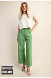 Ankle Skimmer Wide Leg Pants