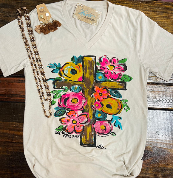 Callie Ann Old Rugged Cross Graphic Tee