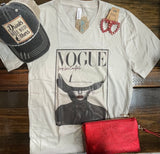 Vogue Cowgirl Graphic Tee