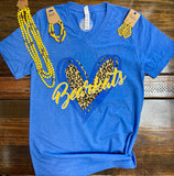 Bearkats Leopard Heart Graphic Tee