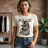 Zebra Glam Rhinestone Graphic Tee