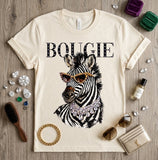 Zebra Glam Rhinestone Graphic Tee