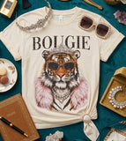 Bougie Tiger Glam Rhinestone Graphic Tee
