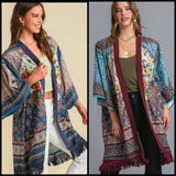 The Dahlia Boho Tapestry Kimono