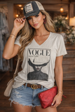 Vogue Cowgirl Graphic Tee