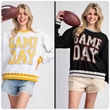 Striped GAMEDAY Pullover Sweatshirt