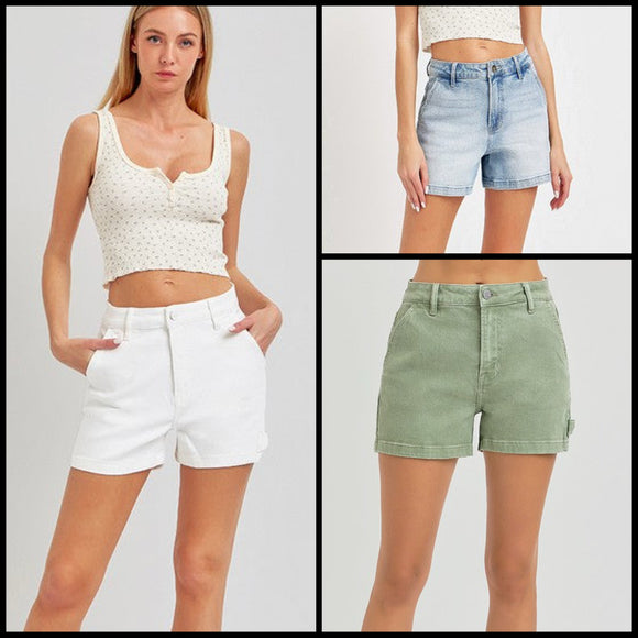 Laurie High Rise Utility Hook Shorts