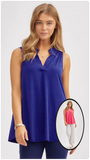 Lizzy Sleeveless Signature A-Line Solid Top