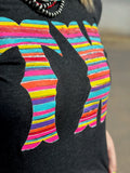 Serape TX Graphic Tee - Charcoal Black