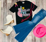 In Dolly We Trust Graphic Tee - Black