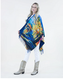 Isabella Vivid Dreams Ruana- Navy