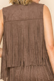 Marigold Mesa Embroidered Fringe Vest