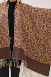 Marley Desert Leopard Ruana - Brown