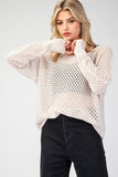 Eyelet Knit Sweater Top