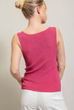 Sleeveless Glitter Sweater Tank