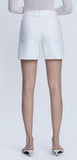 Loretta High Rise Midi A Line Shorts- Optic White