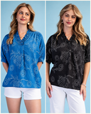 Daydream Doodle Dolman Sleeve Blouse