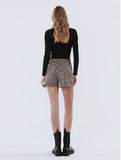Savage Chic High Rise Shorts- Leopard