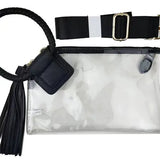 Clear Cuff Handle Wristlet Clutch