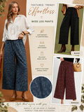 Wild Texture Wide Leg Pants