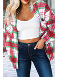 Plaid Christmas Shacket - Red/Green