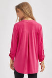 Lizzy 3/4 Sleeve Signature Solid Top