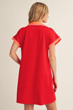 Classic Contrast Polo Dress