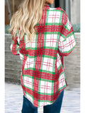 Plaid Christmas Shacket - Red/Green