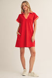 Classic Contrast Polo Dress