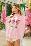 Tinsley Nutcracker Sparkle Sleeve Sweatshirt