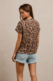 Wild Side Leopard Knit Top- Brown