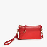 Riley Three Compartment Crossbody/Wristlet - Many Colors