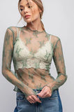 All Over Sheer Lace Top