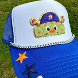 Orbit Game Day Trucker Hat- Blue