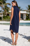 Dockside Days Quarter-Zip Sleeveless Dress