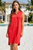 Dockside Days Quarter-Zip Sleeveless Dress