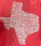 Texas Towns Graphic Tee - Red